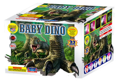 Baby Dino 3D Label