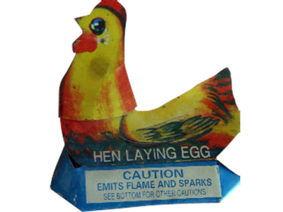 Hen Laying Egg